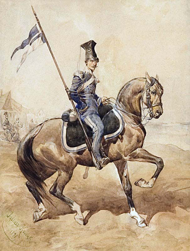 Uhlan of the Polish National Guard in Lwow 
